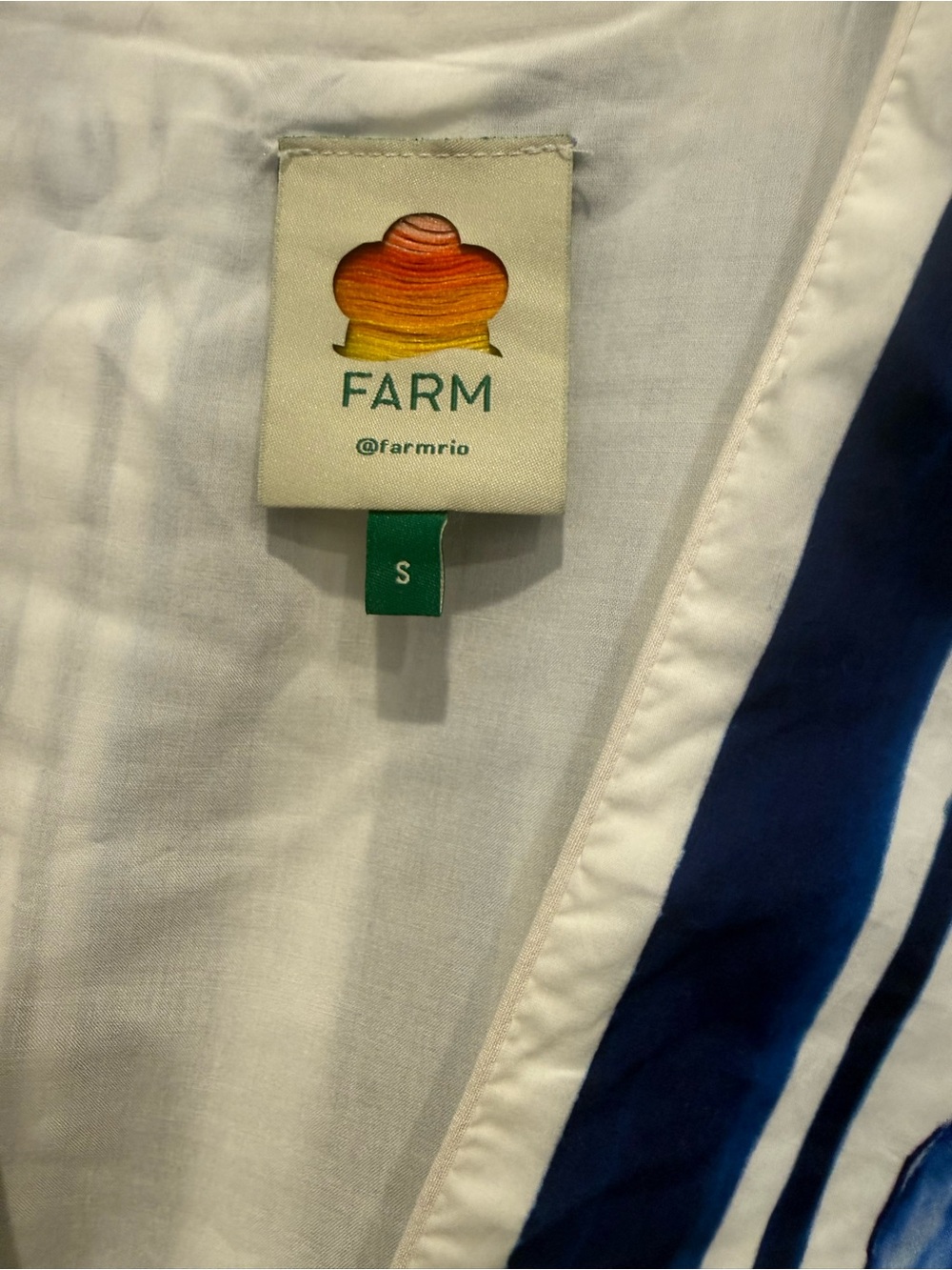 FARM Rio Off-White Garden Tiles Mini Dress - Picture 4 of 4